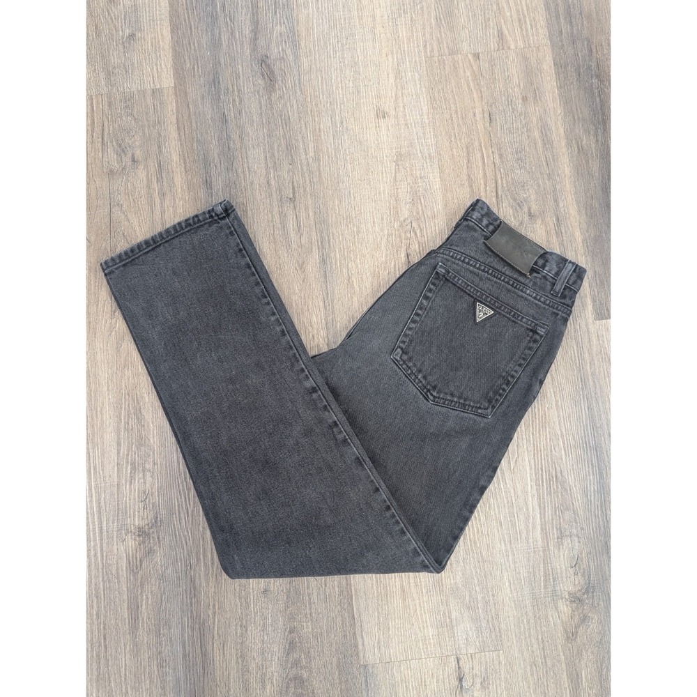 VTG Guess Jeans Mens 31x30 (Fits 29X30) Black 39001-30 Relaxed Straight Leg 90s